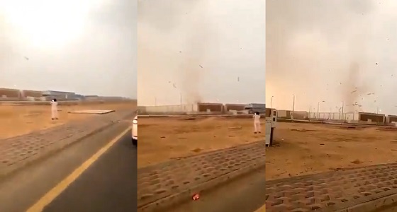 فيديو يوثق آثار إعصار جدة القمعي