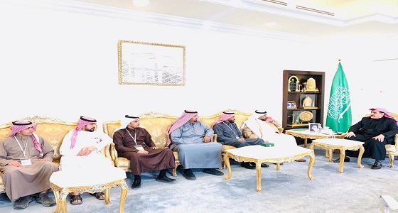 محافظ طريف يستقبل قافلة تلاحم