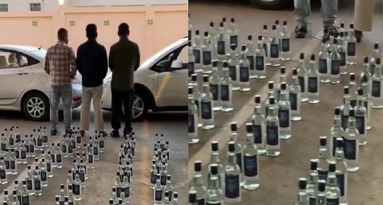 شاهد.. القبض على 3 مقيمين يروجون للمُسكر بجدة