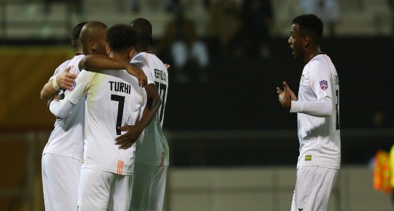 بالصور.. الشباب يهز شباك الشرطة العراقي بسداسية نظيفة