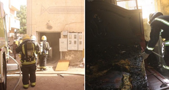 إصابة شخصين إثر اندلاع حريق في شقة بالمدينة المنورة