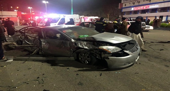 بالصور.. حادث مروري بالباحة يسفر عن إصابتين 