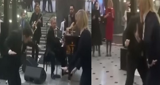 بالفيديو.. ماريا زاخاروفا تؤدي رقصة الـ «روك أند رول» مع نائبها