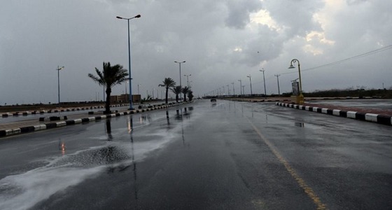 هطول أمطار على أجزاء مختلفة بمحافظة أضم