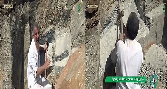 بالفيديو.. مواطن يصنع الأواني الحجرية من جبال تهامة على مدار 35 عاما