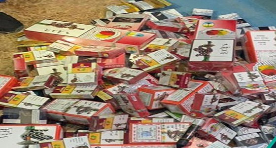 ضبط كميات من مشتقات التبغ والمواد الممنوعة بحفرالباطن