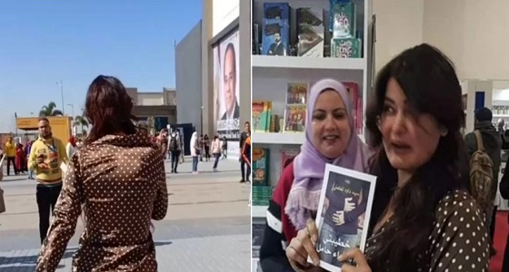 بالصور .. شبشب وبيجامة سما المصرى تشعلان معرض الكتاب بالقاهرة