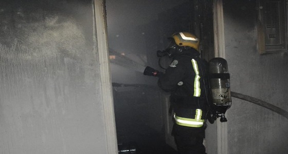 اندلاع حريق في شقة سكنية والدفاع المدني يتدخل