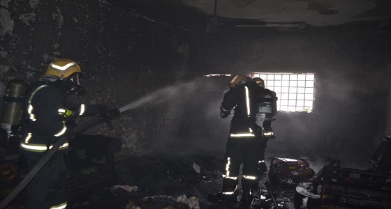 إخلاء 4 أشخاص إثر اندلاع حريق في شقة بتبوك