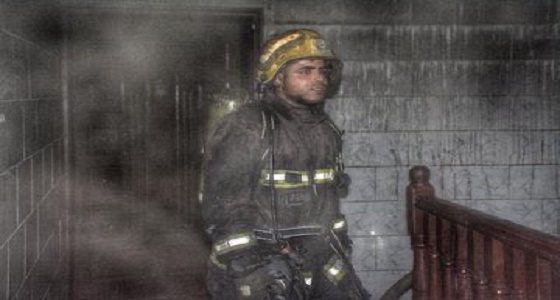 بطل الدفاع سعد الحارثي ينقذ 18 شخصا في حريق جدة