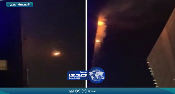بالفيديو.. اندلاع حريق في برج ضخم مقابل مركز التجارة العالمي بـ «دبي»