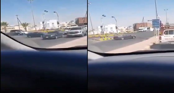 شاهد.. قائد يتحايل على «ساهر» ويقطع إشارة المرور