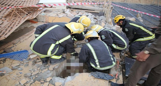 انهيار جدار يصرع عاملا في مكة 