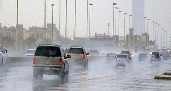 هطول أمطار على محافظة رفحاء