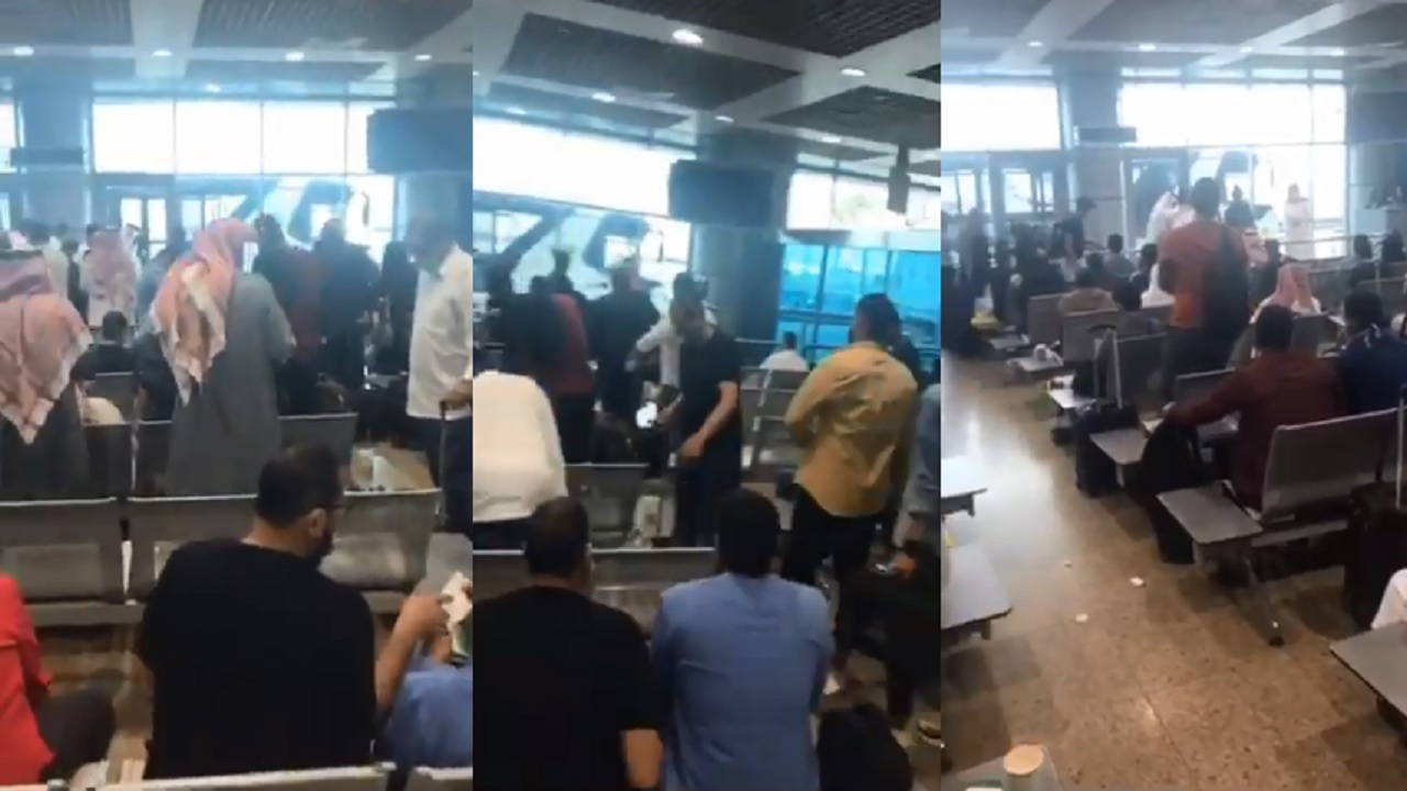 بالفيديو.. لحظة توافد سعوديين على مطار القاهرة استعداداً للعودة إلى للمملكة  