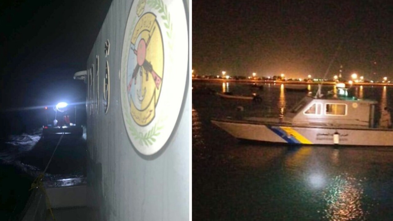 حرس الحدود بالمدينة ينقذ مقيمين تعطل قاربهما بعرض البحر (صور) 