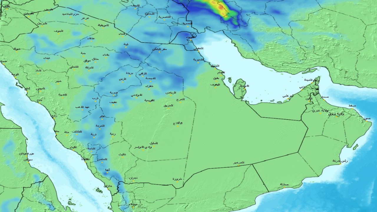 ‏«الحصيني» : أمطار متفاوتة وحبات برد على عدة مناطق