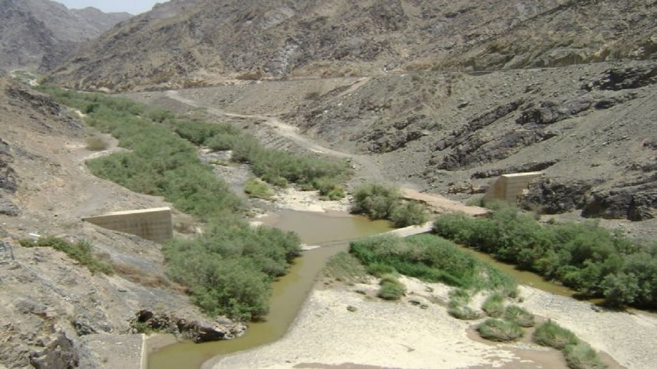 بالفيديو.. سريان المياه في وادي نجران