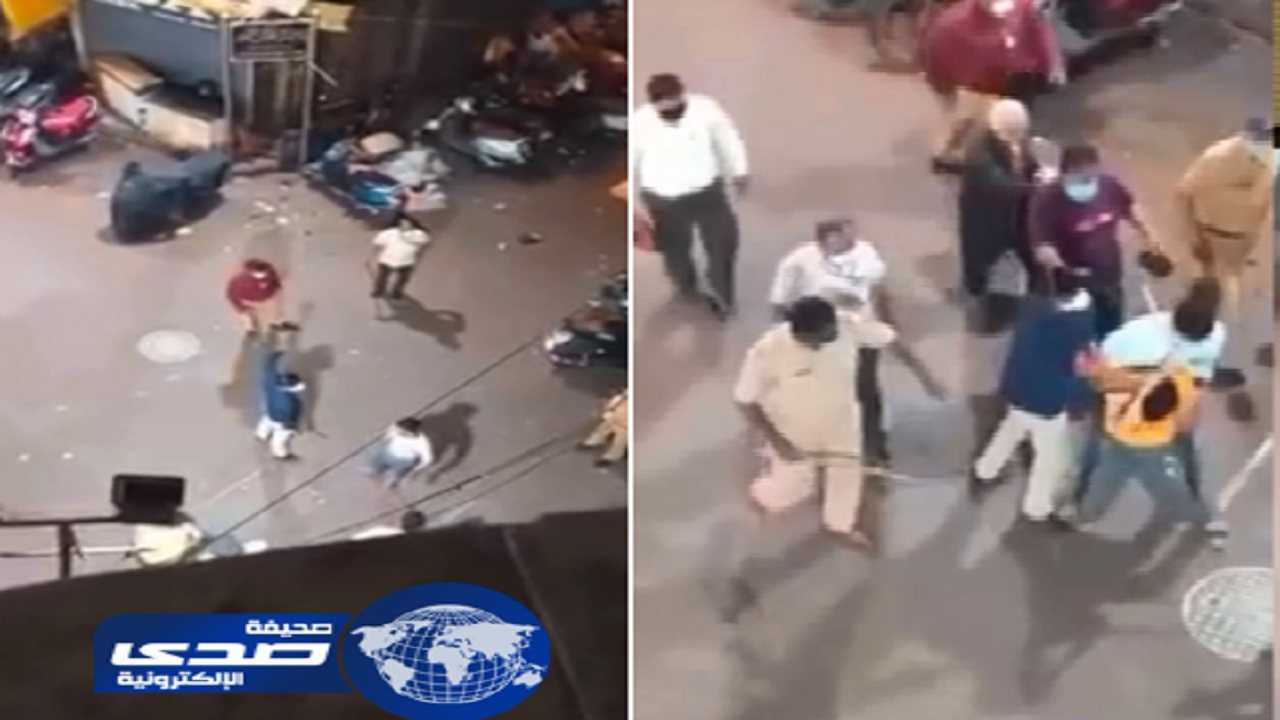 بالفيديو..اعتداء عنيف من الشرطة الهندية  على شاب عربي كسر حظر التجول لدفن والدته