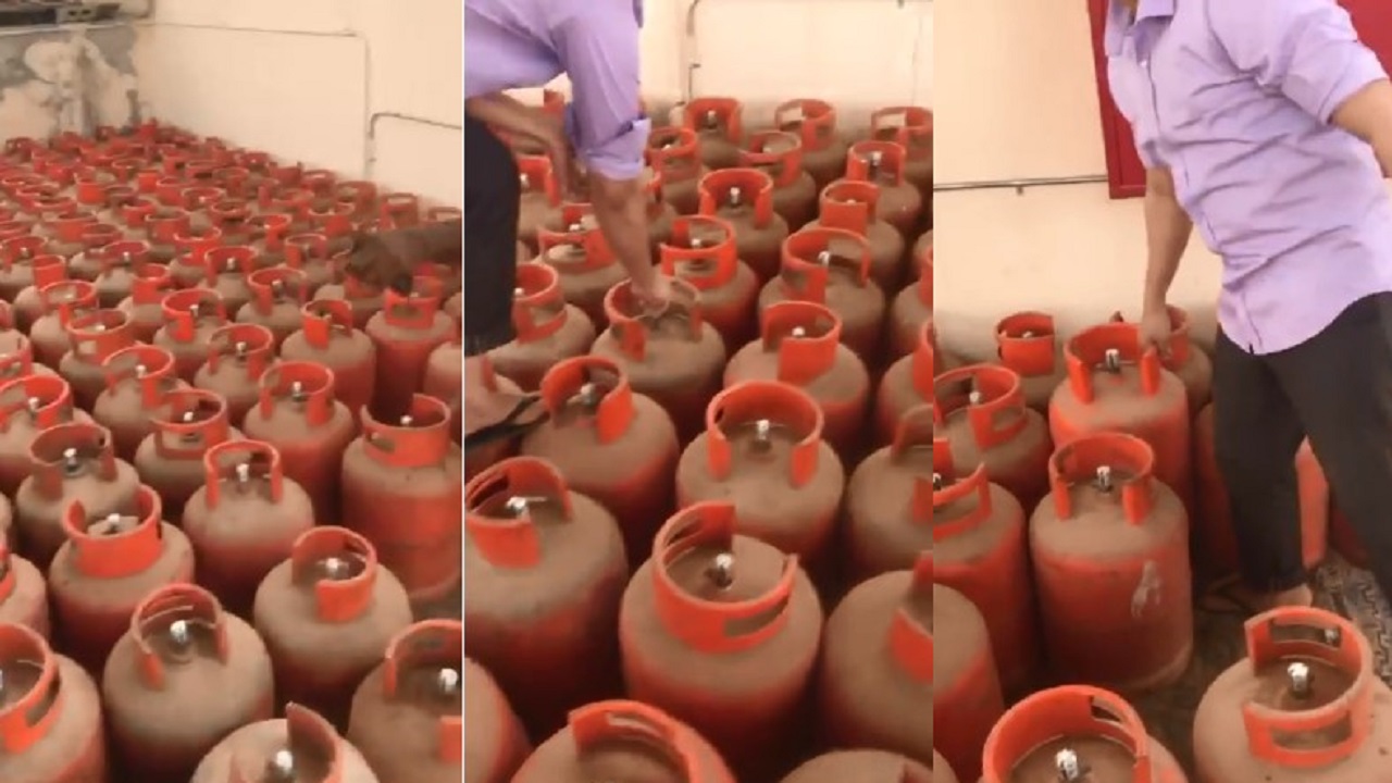 شاهد.. اسطوانات غاز فارغة تباع للزبائن على أنها ممتلئة