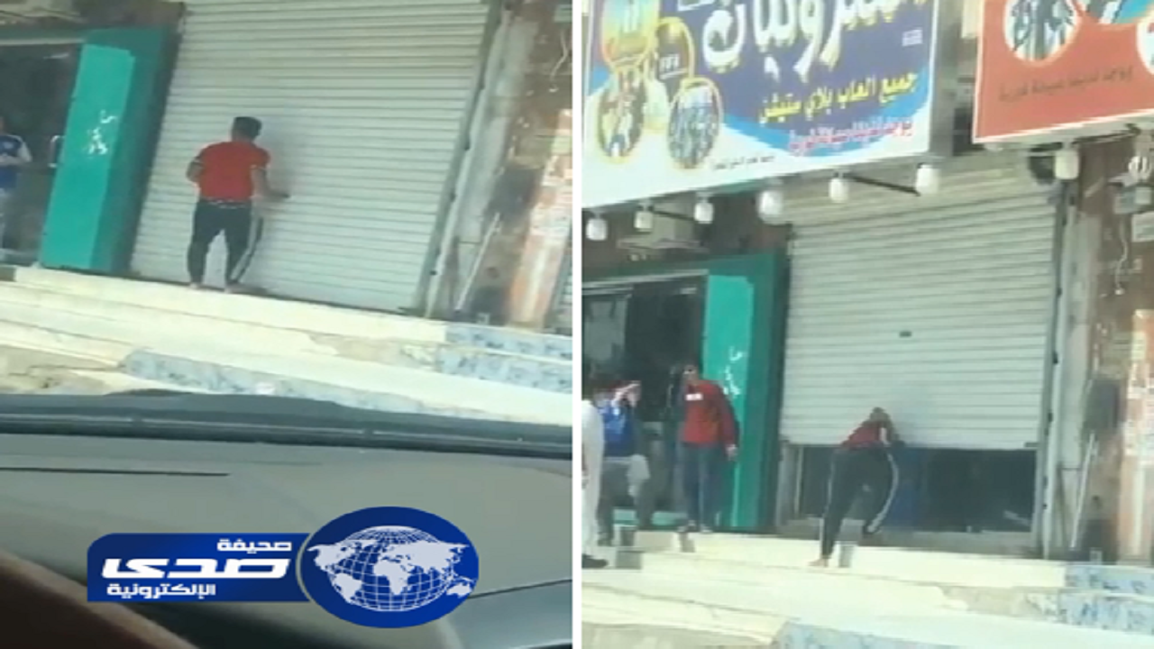 بالفيديو.. محل يتحايل على أنظمة منع التجول في الرياض