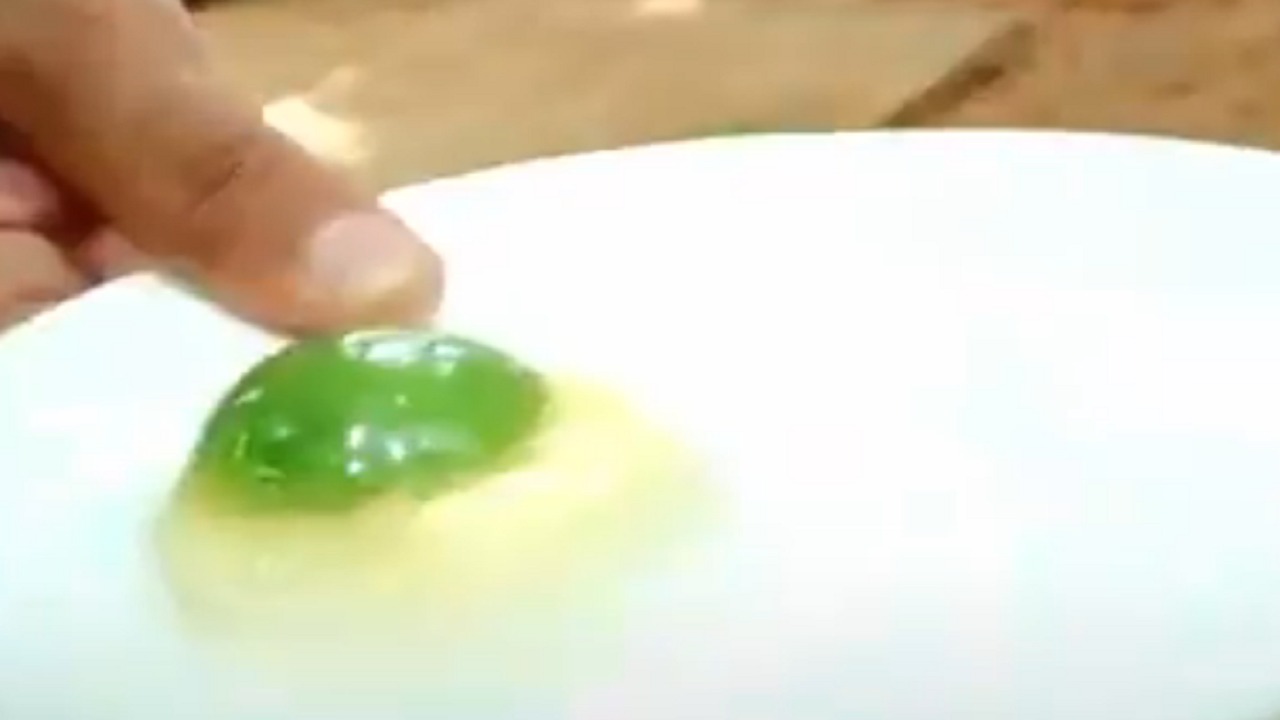 بالفيديو.. مزارع يفاجأ بدجاجاته تبيض بيضا بمُح أخضر