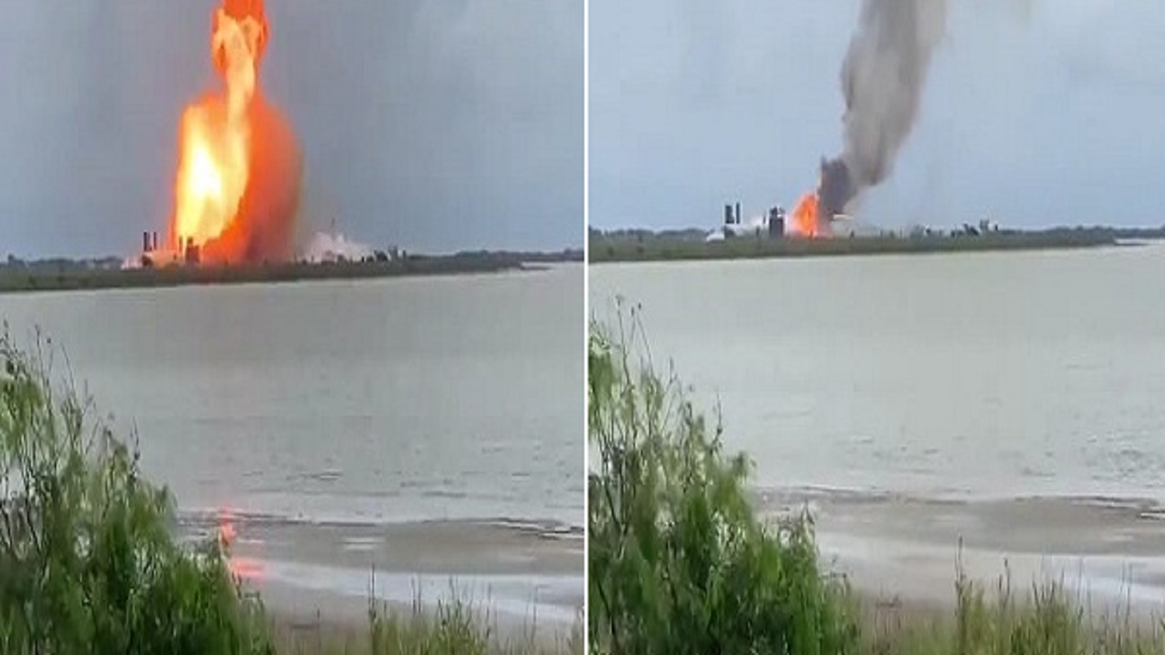 بالفيديو.. لحظة انفجار صاروخ أمريكي أثناء تجربة إطلاقه