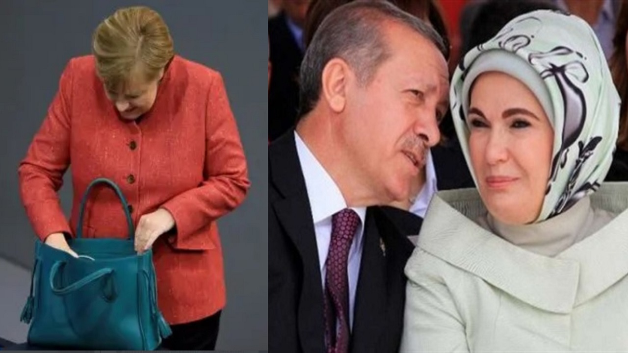 حقيبة أمينة أردوغان تثير الجدل بمقارنة سعرها بحقيبة ميركل