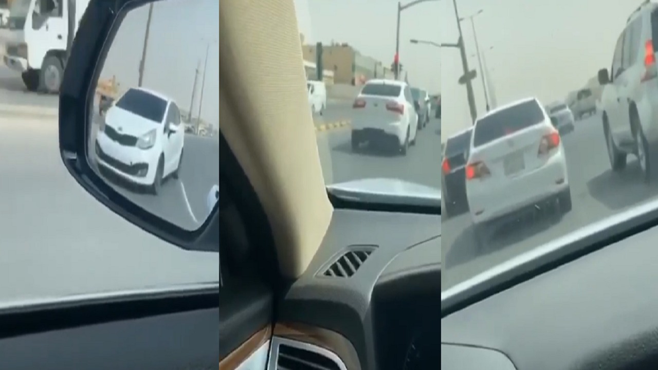 بالفيديو.. سيارات بدون لوحات تسير في شوارع الرياض