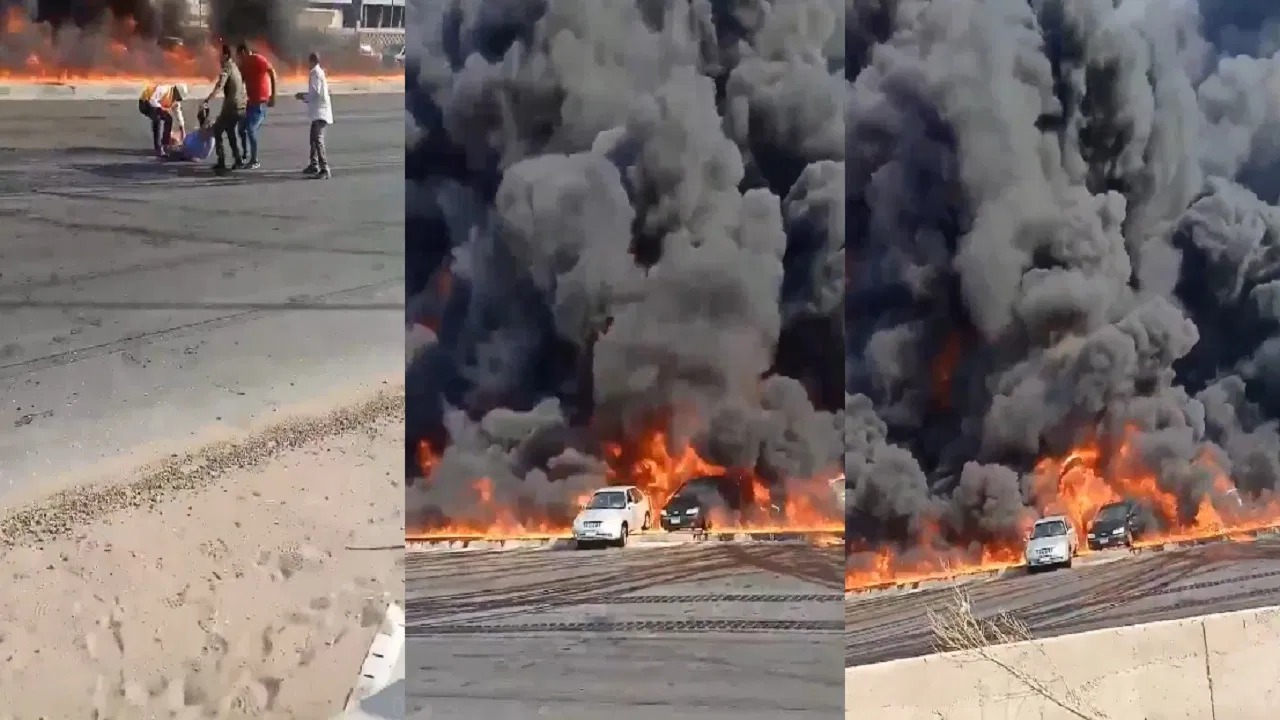 الصحة المصرية: إصابة 12 ولا وفيات في حريق ماسورة البترول