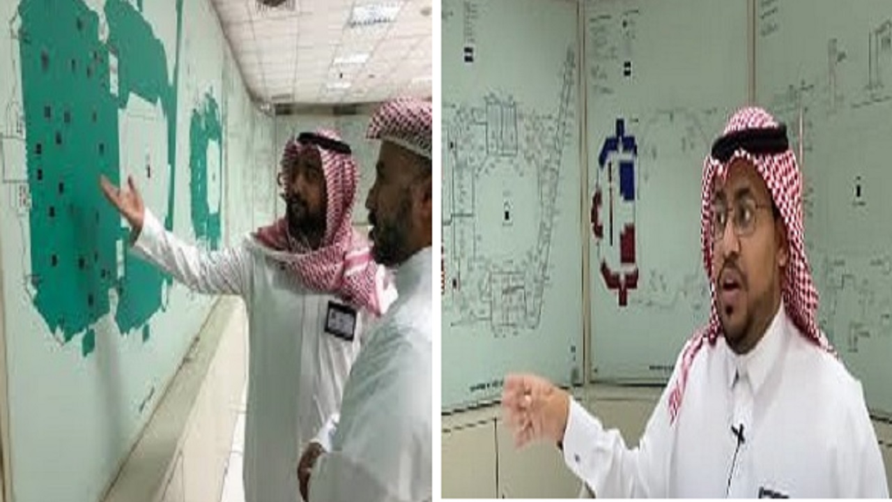 فيديو من داخل غرفة التحكم والمراقبة بالمسجد الحرام يكشف آلية العمل