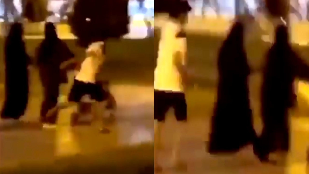 بالفيديو..لحظة تحرش شاب بمواطنة أثناء تنزهها في تبوك