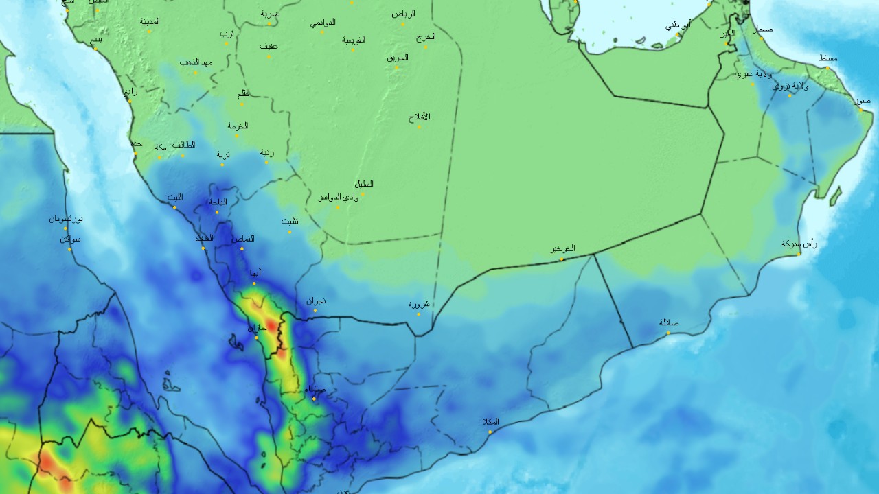 «الحصيني» : أمطار ورياح على معظم المناطق