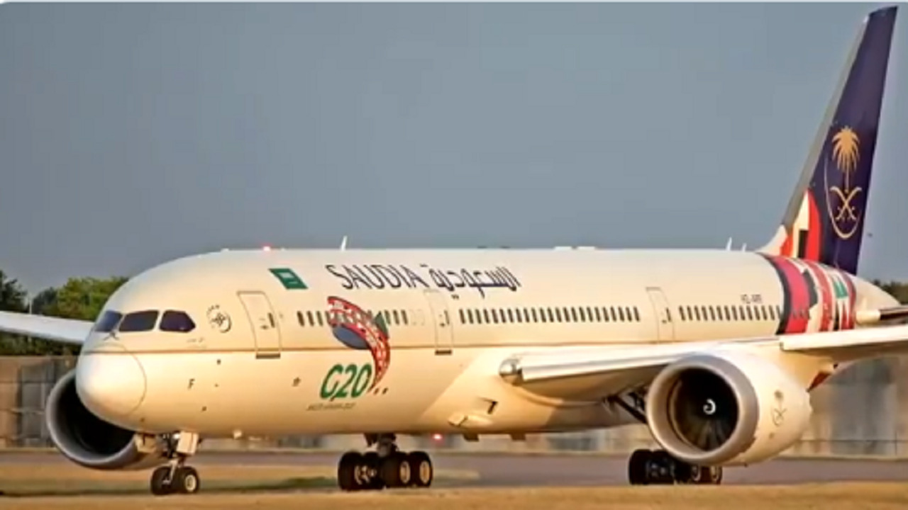 بالفيديو.. شعار مجموعة العشرين G20 يُزين طائرات الخطوط الجوية