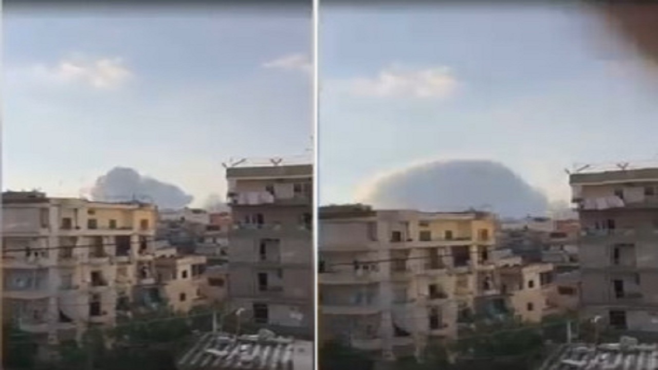بالفيديو .. انفجار ضخم يهز المباني في العاصمة اللبنانية بيروت