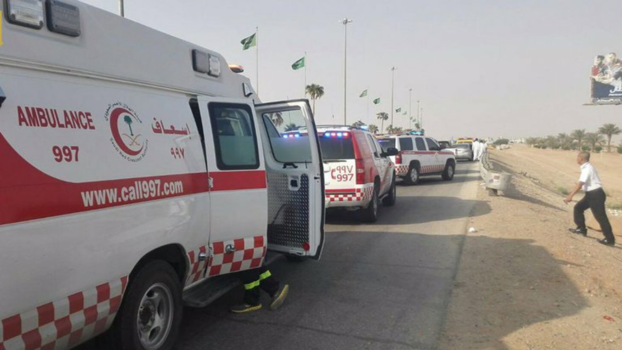 اصطدام مركبتين في محافظة الطائف