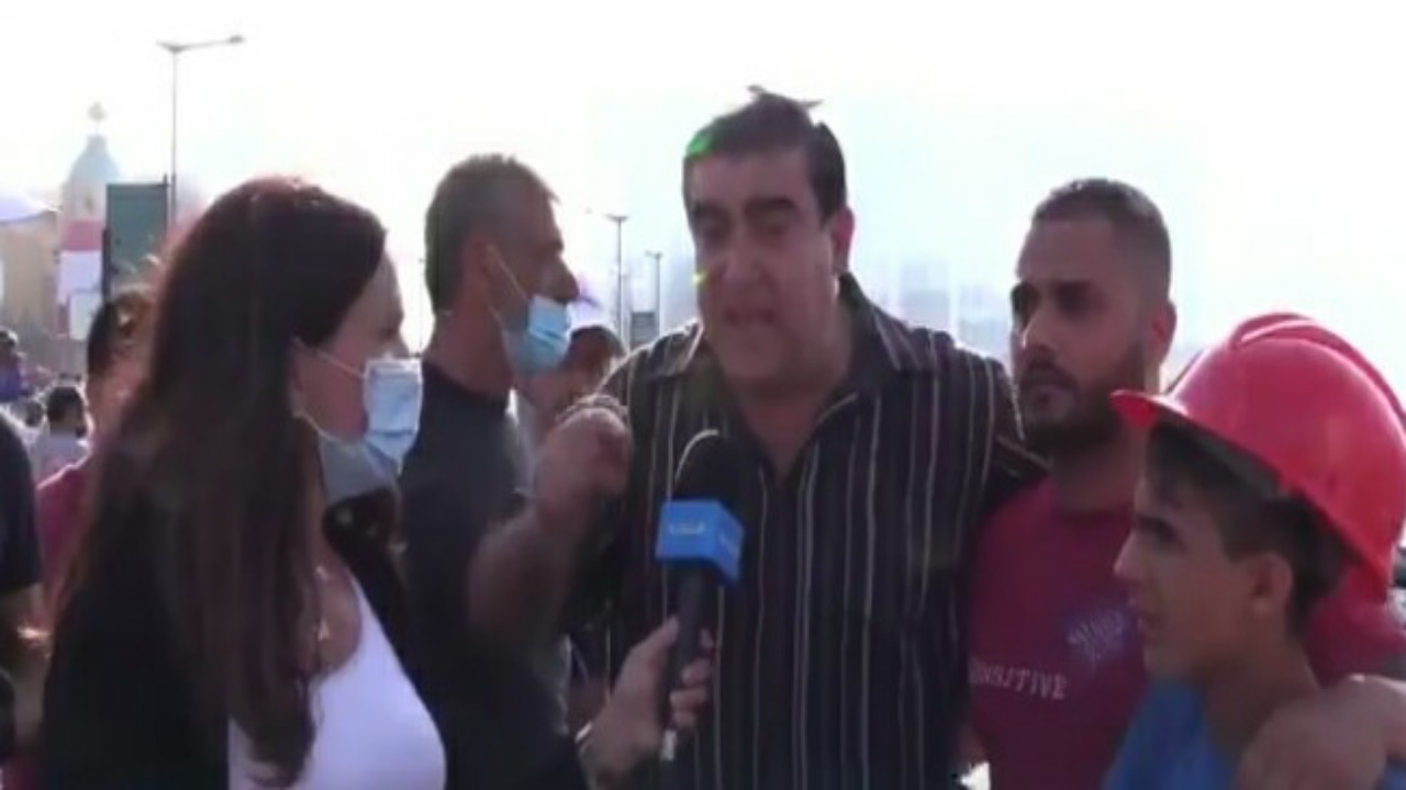 لبناني من وسط مظاهرات &#8220;يوم الحساب&#8221; ببيروت: نحن ضد الاحتلال الإيراني &#8220;فيديو&#8221;