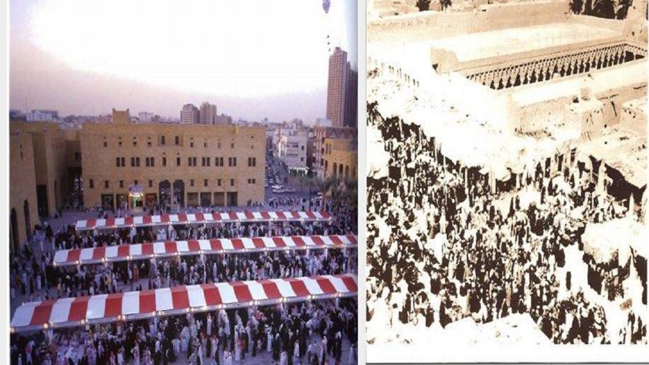 صور تكشف تطور معالم الرياض بين الماضي والحاضر