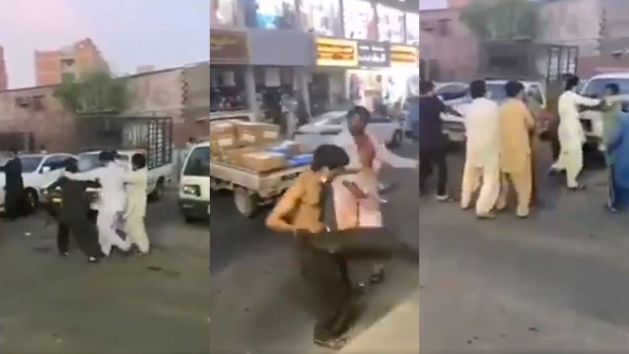 بالفيديو.. مضاربة بالعصى بين وافدين باكستانيين في جدة