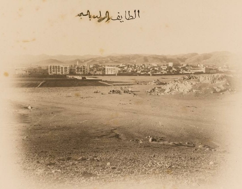 أقدم صورة تم التقاطها لمدينة الطائف عام 1302 هـ