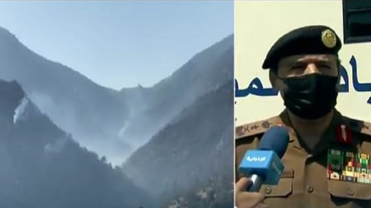 بالفيديو.. الفريق «العمرو»: سيطرنا على 95 % من حريق جبل عمد واليوم نقضي عليه تماماً