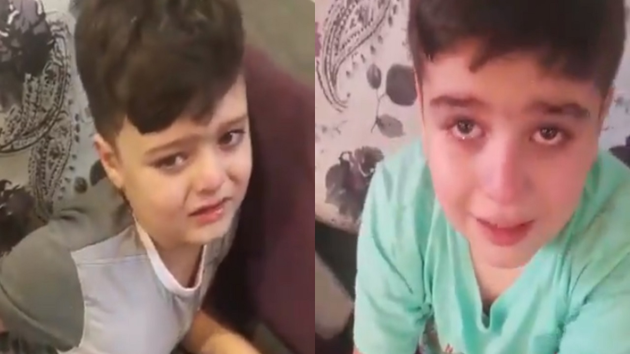 بالفيديو..أطفال سوريون يبكون متأثرين بوفاة الشيخ صباح الأحمد الصباح