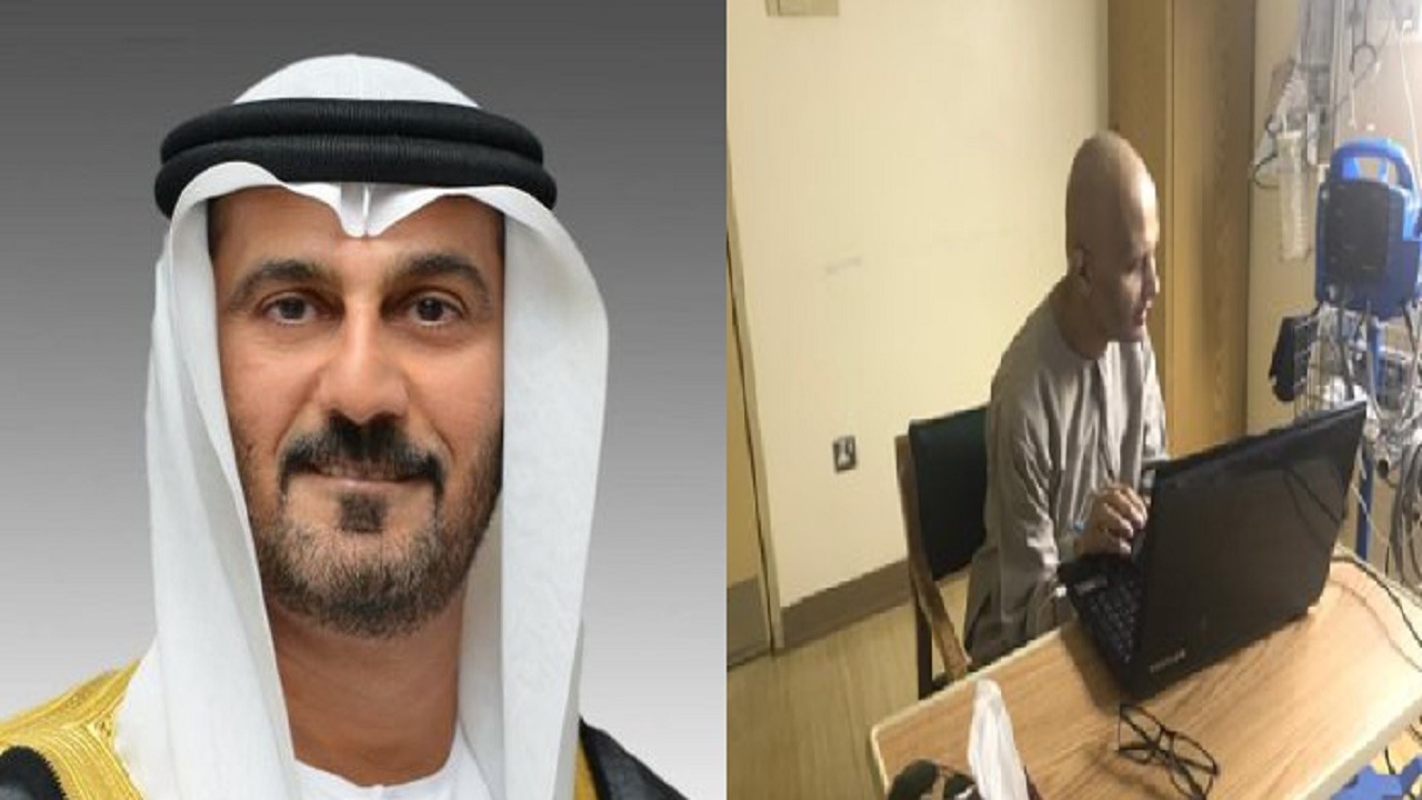 رسالة مؤثرة من وزير التعليم الإماراتي للمعلم المصاب بالسرطان في الرياض