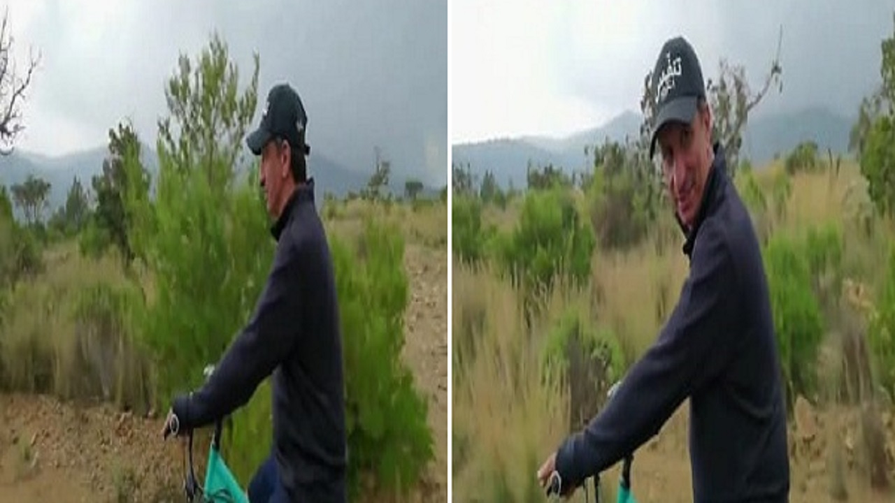 بالفيديو.. وزير السياحة يتجول بالدراجة الهوائية في جبال السودة