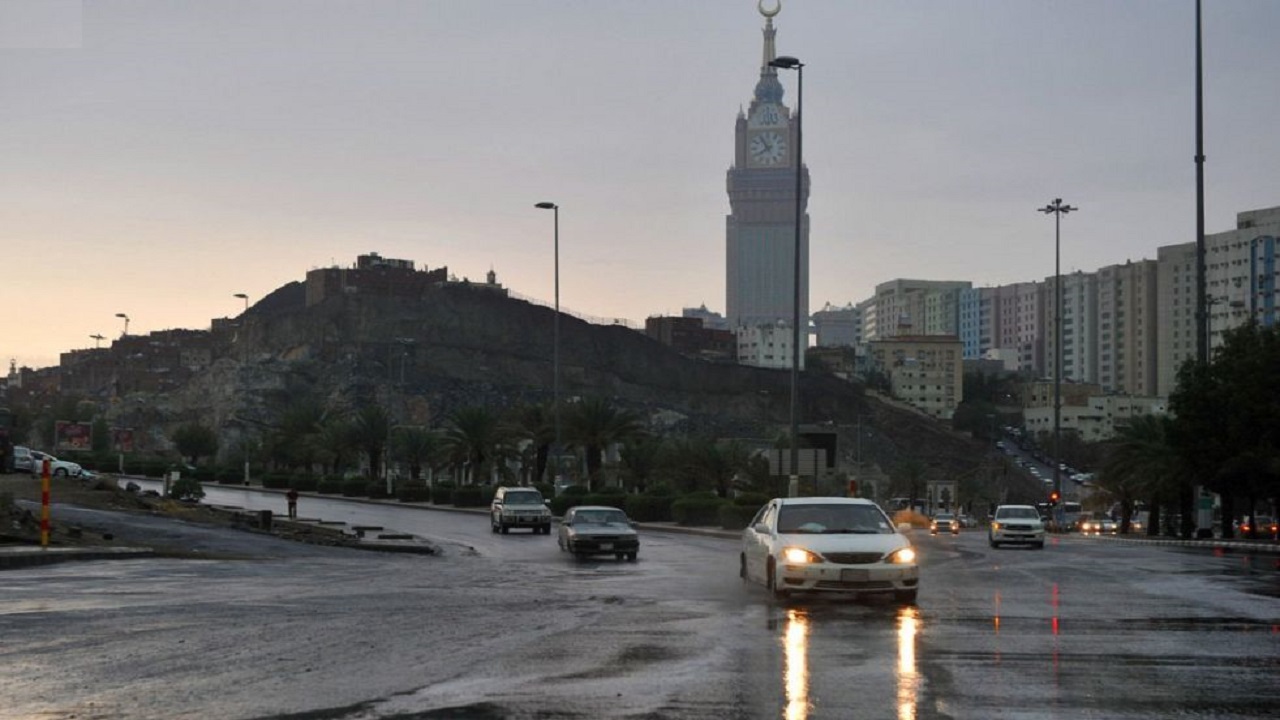 توقعات بهطول أمطار رعدية على عدد من محافظات منطقة مكة