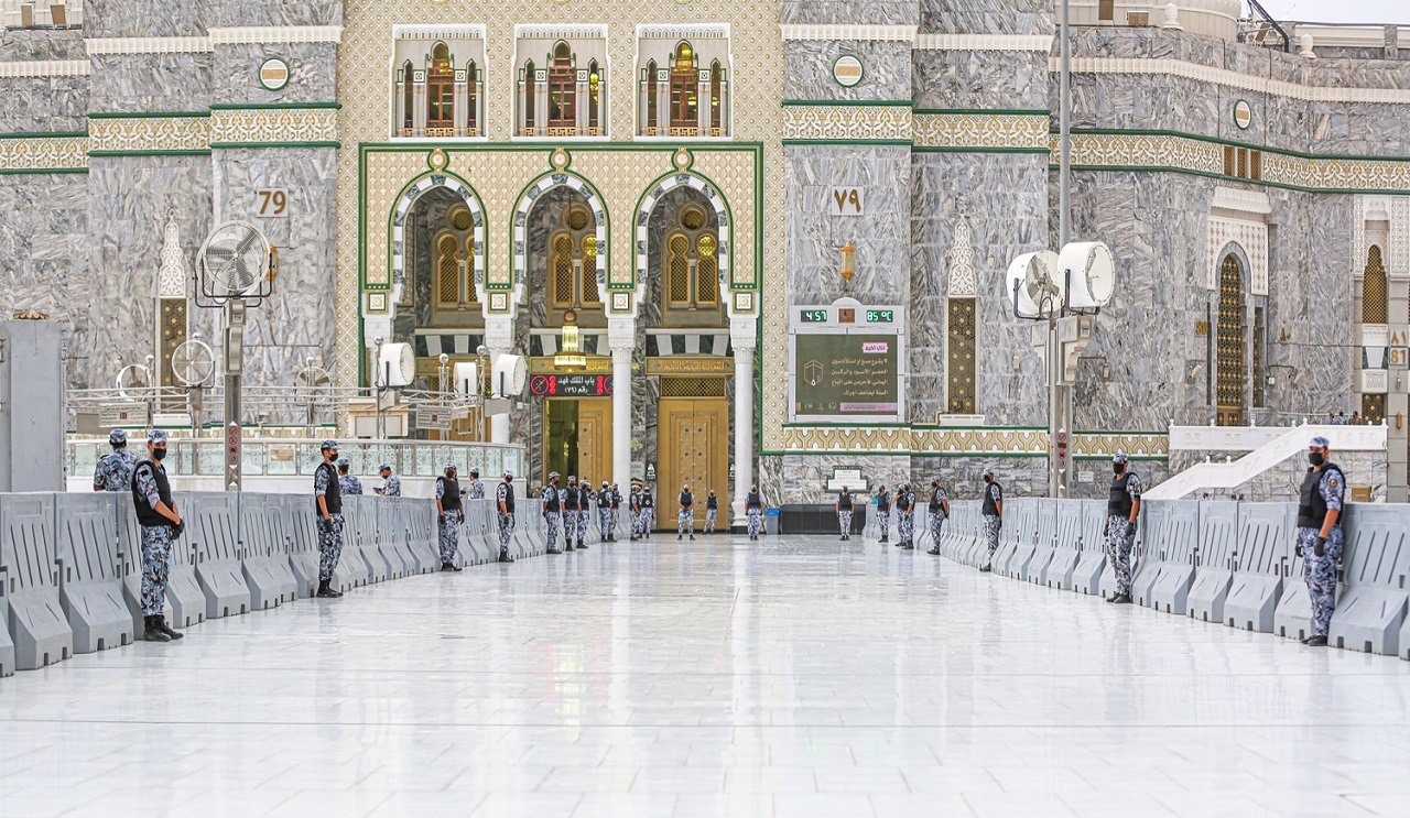 القوة الخاصة لأمن المسجد الحرام في لقطة رائعة