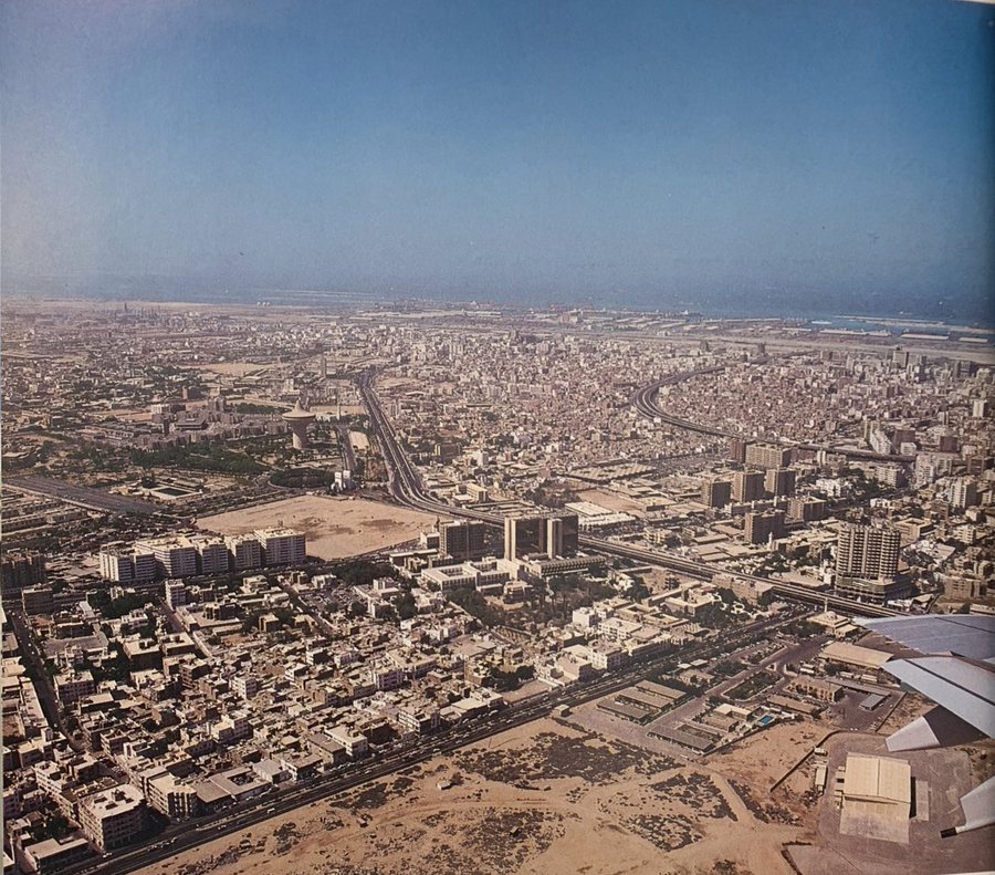 منظر جوي من مدينة جدة قبل حوالي 40 سنة