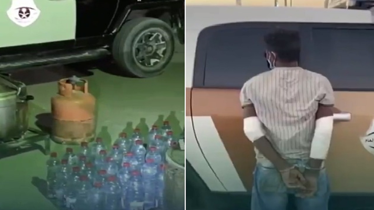 ضبط مصنعين للخمور في الرياض والقبض على إثيوبي يدير أحدهما