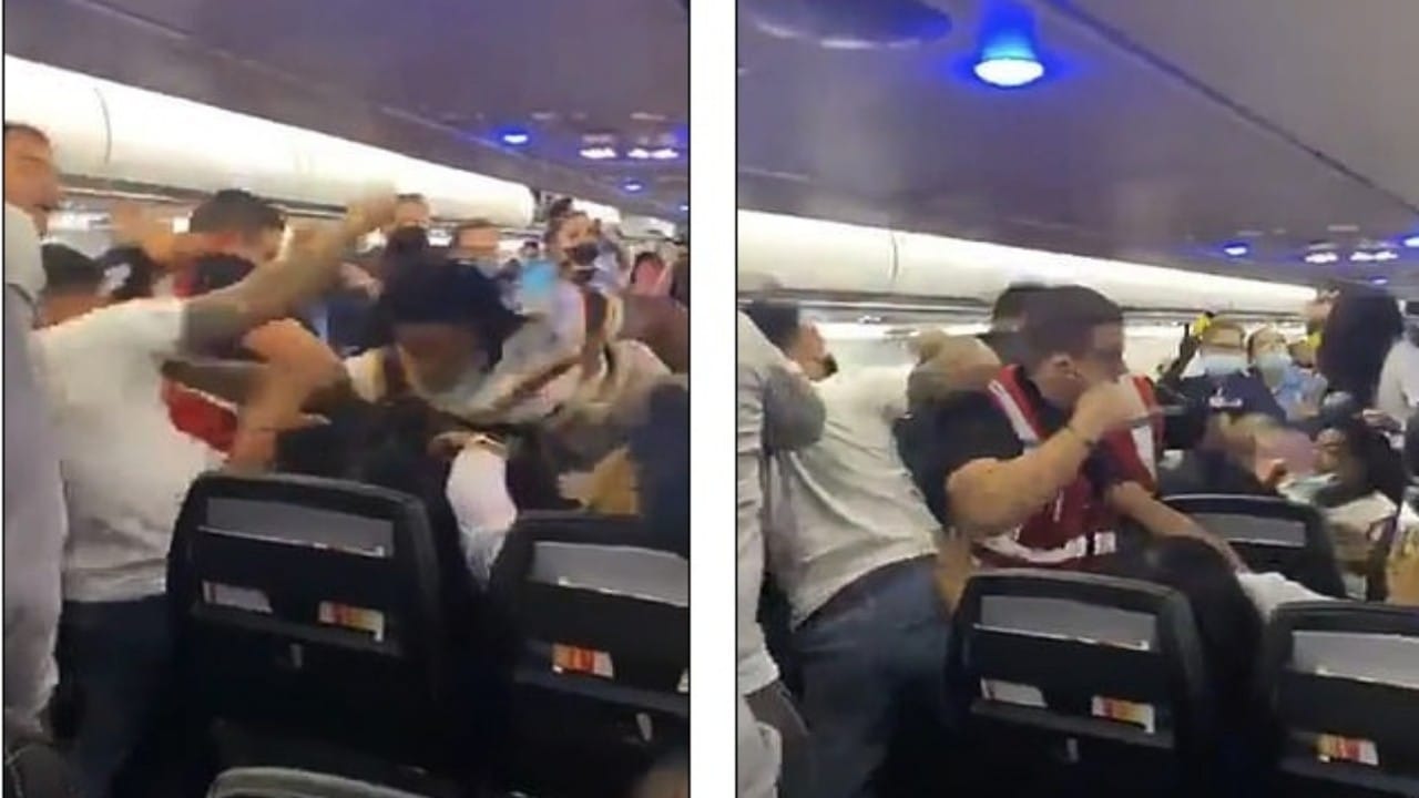 بالفيديو.. امرأة تتعرض لـ «الصعق الكهربائي»‏ على متن طائرة بسبب تصرفاتها