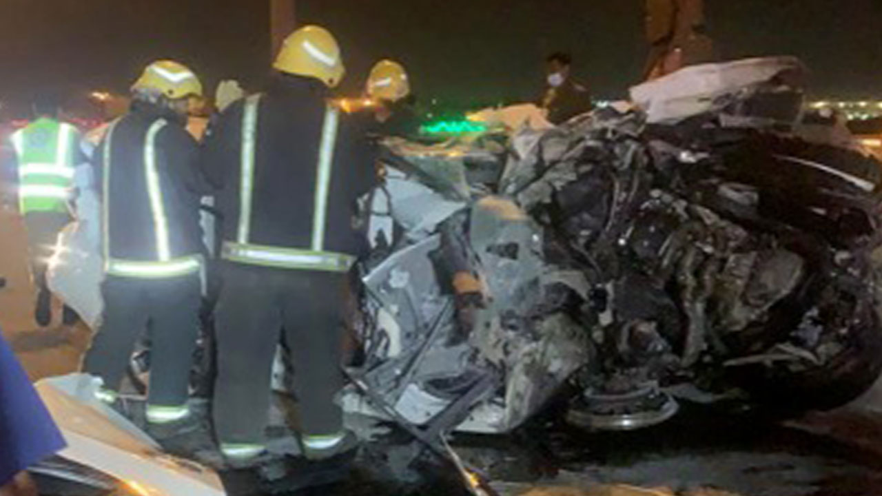 مصرع وإصابة 4 أشخاص إثر حادث تصادم بساحل جدة